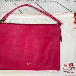 Coach Pink Leather Clutch